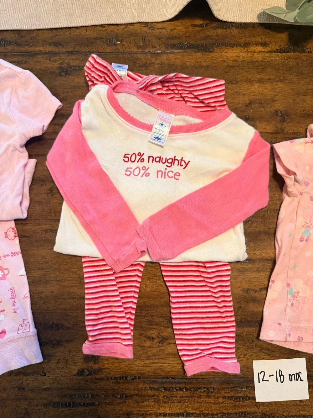 Kids Pink Three-Piece Pajama Bundle